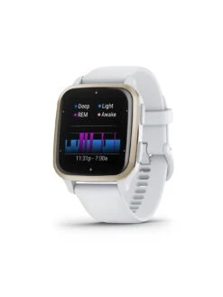 Garmin Venu Sq 2 Smartwatch - White/Cream Gold, WW -APPLE || PURE2IMPROVE || Sonik Sales Store V8BKX SQ6 0000000013 WHITE SLd2