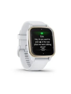 Garmin Venu Sq 2 Smartwatch - White/Cream Gold, WW -APPLE || PURE2IMPROVE || Sonik Sales Store V8BKX SQ7 0000000013 WHITE SLd3