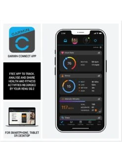 Garmin Venu Sq 2, Music Edition Smartwatch - Ivory/Peach Gold, WW -APPLE || PURE2IMPROVE || Sonik Sales Store V8BKY SQ6 0000000168 IVORY SLd2