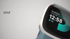 Fitbit Versa 4 Fitness Smartwatch - Built-in GPS, 6-day Battery Life, Android & IOS Compatible - Waterfall Blue/Platinum Aluminium -APPLE || PURE2IMPROVE || Sonik Sales Store V8WRK SQ8 0000000020 BLUE DVvL
