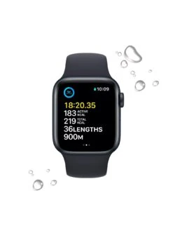 Apple Watch SE (GPS, 2022), 40mm Midnight Aluminium Case With Midnight Sport Band -APPLE || PURE2IMPROVE || Sonik Sales Store V8YKP SQ4 0000000976 MIDNIGHT SLd