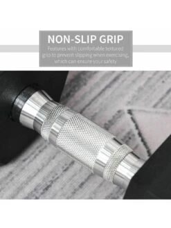 Homcom 20KG Single Rubber Hex Dumbbell  -APPLE || PURE2IMPROVE || Sonik Sales Store VAOF8 SQ4 0000000088 NO COLOR SLd1