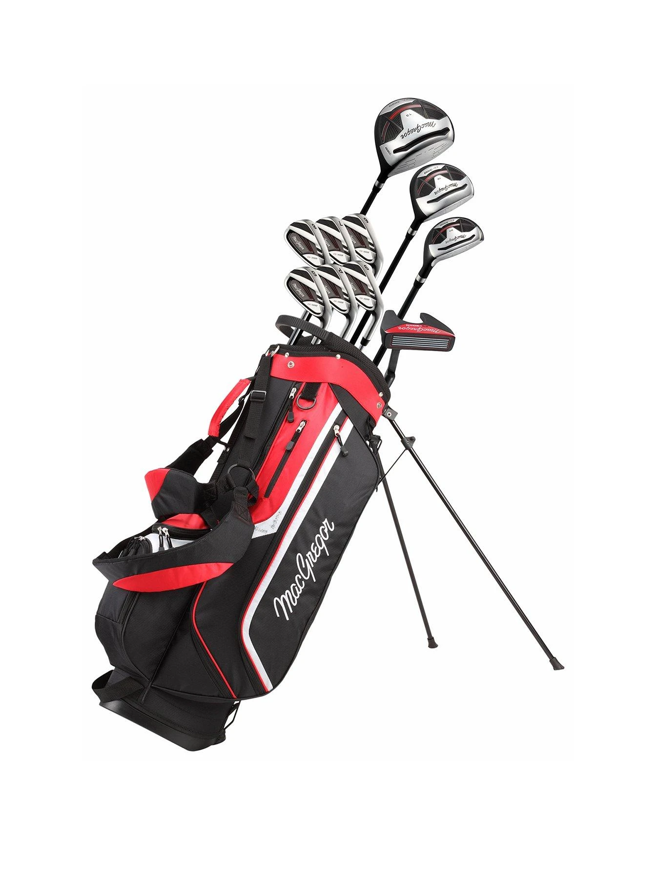 Macgregor CG3000 Steel Stand Package Set, Black/Red, Right Hand 1 Macgregor CG3000 Steel Stand Package Set, Black/Red, Right Hand