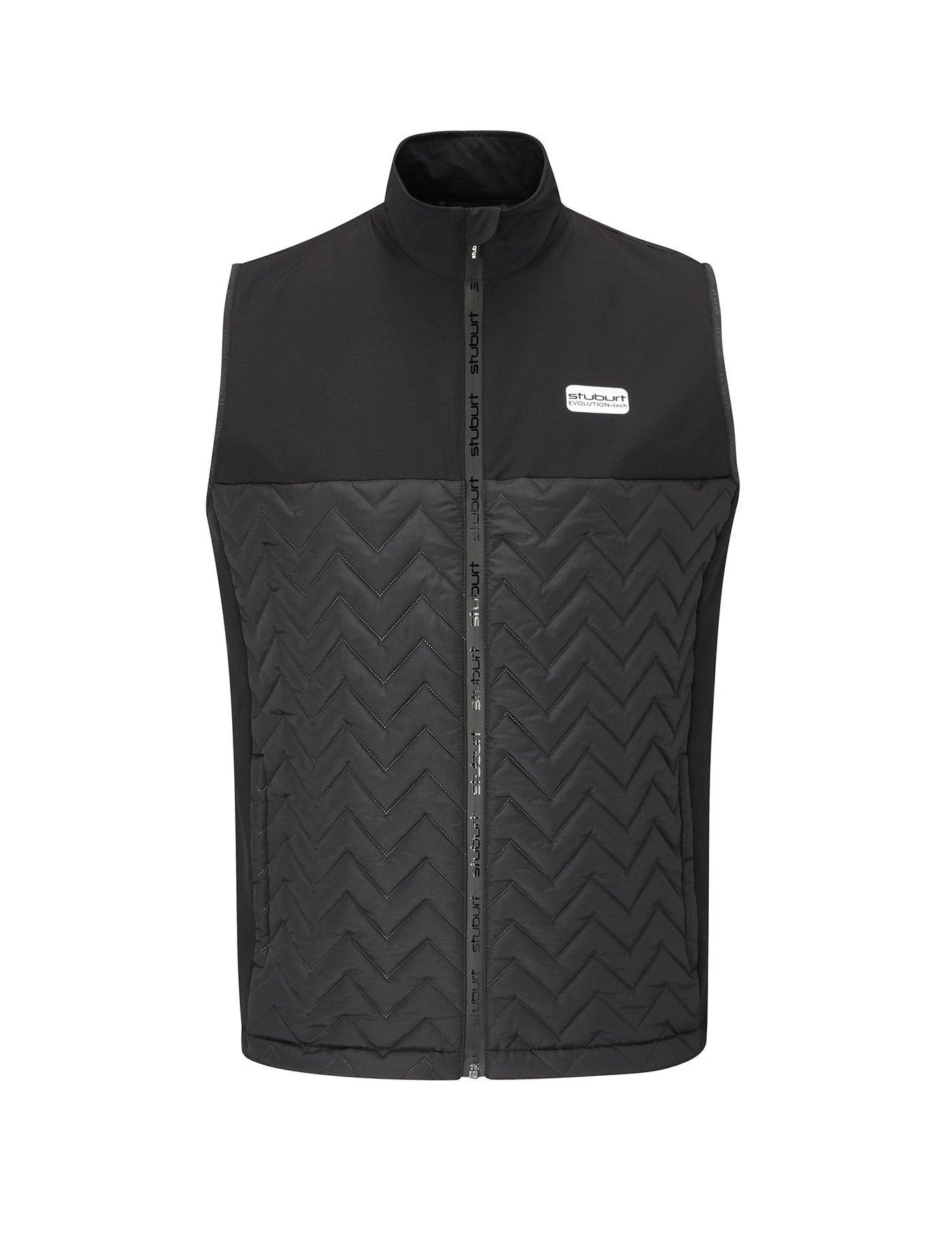 Stuburt Mens Evolution Golf Padded Gilet - Black 1 Stuburt Mens Evolution Golf Padded Gilet - Black