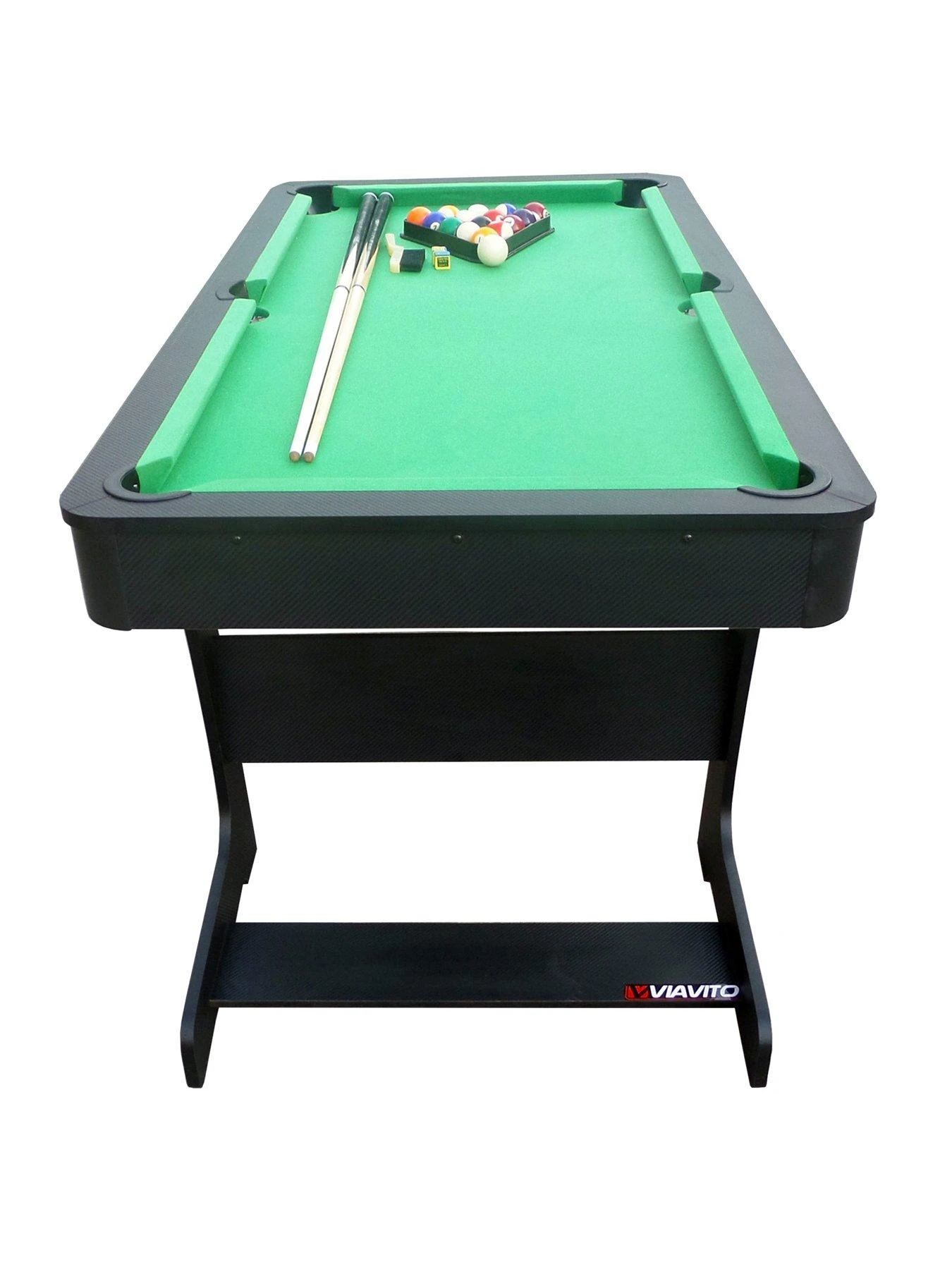 Viavito PT100X 5ft Folding Pool Table For Easy Convenient Storage With Accessories 4 Viavito PT100X 5ft Folding Pool Table For Easy Convenient Storage With Accessories - Image 4