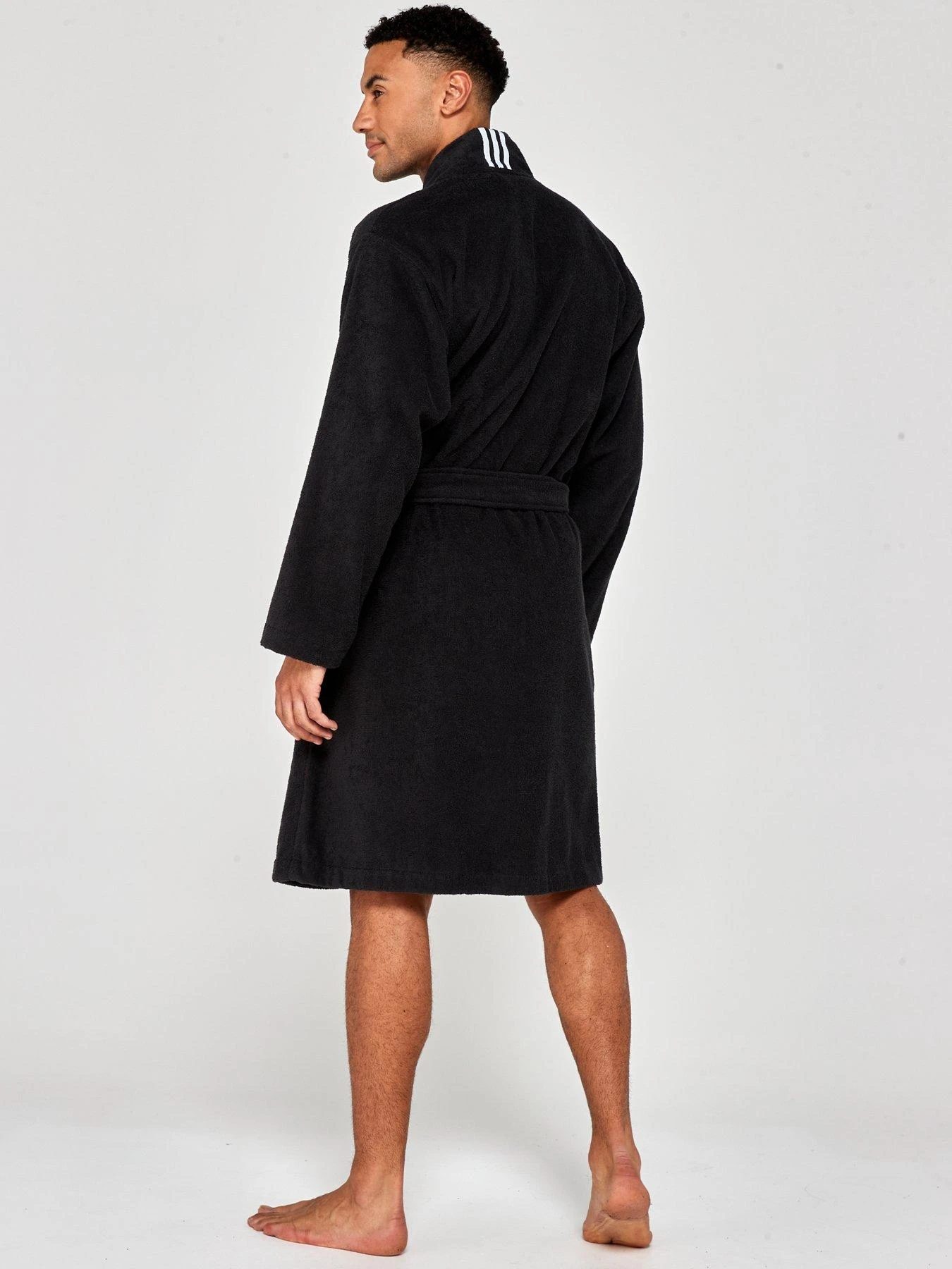 Adidas Dressing Gown - Black 2 Adidas Dressing Gown - Black - Image 2