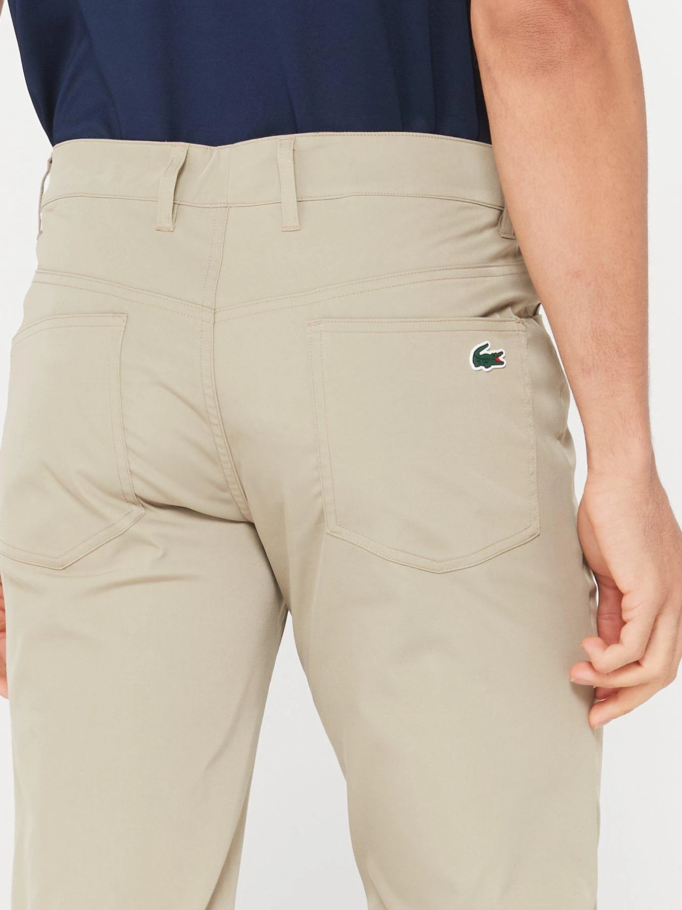 Lacoste Golf Essentials Chino Trousers - Brown 4 Lacoste Golf Essentials Chino Trousers - Brown - Image 4