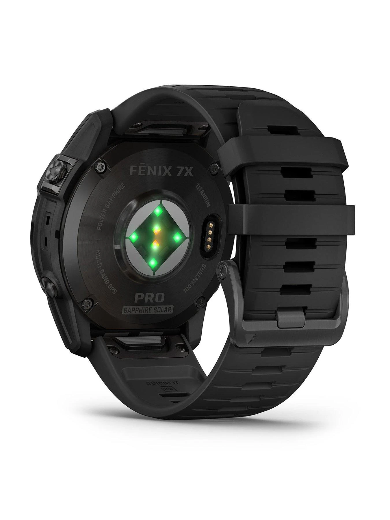 Garmin Fenix 7X Pro Solar - Slate Grey Stainless Steel, Black Band 2 Garmin Fenix 7X Pro Solar - Slate Grey Stainless Steel, Black Band - Image 2
