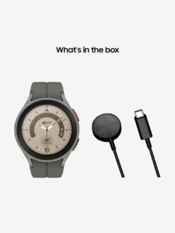 Samsung Galaxy Watch 5 Pro 45mm (GPS) - Grey Titanium -APPLE || PURE2IMPROVE || Sonik Sales Store VMRM9 SQ7 0000000005 GREY SLd3