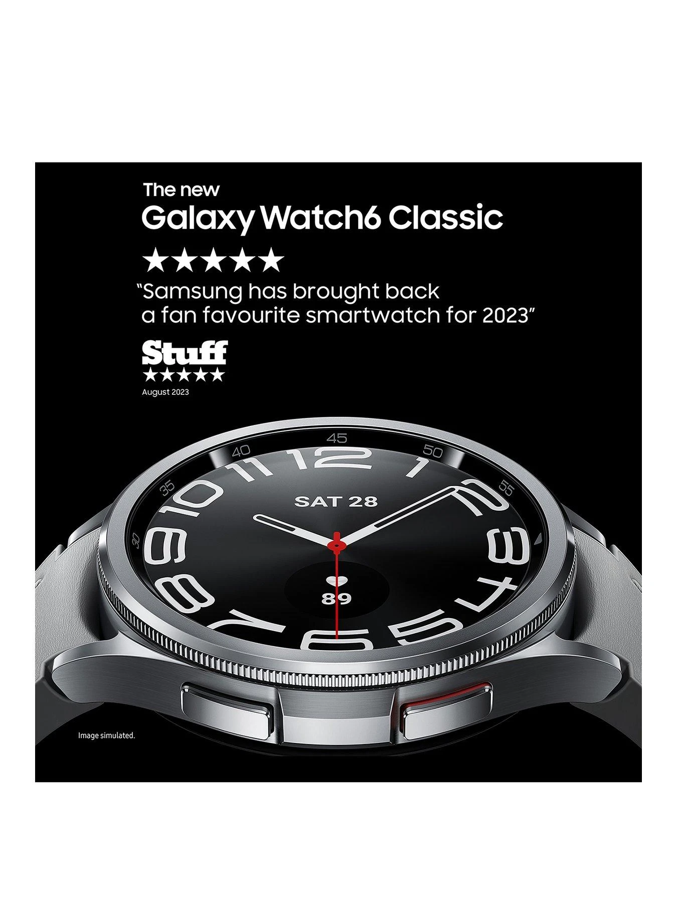Samsung Galaxy Watch 6 Classic 4G 43mm (GPS) - Silver 2 Samsung Galaxy Watch 6 Classic 4G 43mm (GPS) - Silver - Image 2