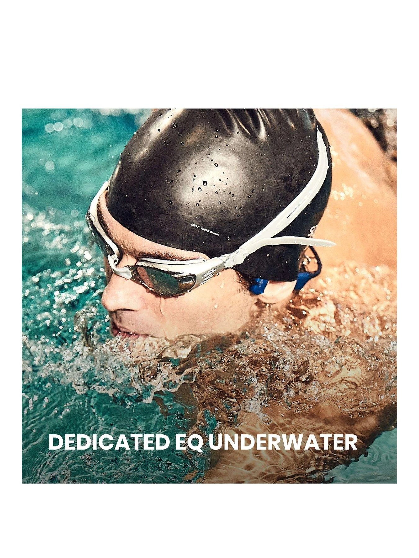 Shokz OpenSwim Blue Waterproof Bone Conduction MP3 Headphones 3 Shokz OpenSwim Blue Waterproof Bone Conduction MP3 Headphones - Image 3