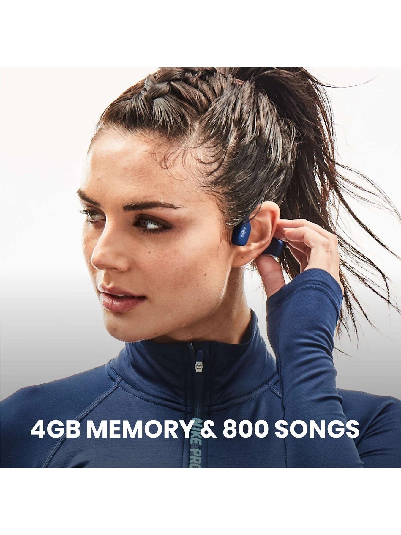 Shokz OpenSwim Blue Waterproof Bone Conduction MP3 Headphones 6 Shokz OpenSwim Blue Waterproof Bone Conduction MP3 Headphones - Image 6