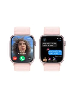 Apple Watch Series 9 (GPS), 45mm Pink Aluminium Case With Light Pink Sport Loop -APPLE || PURE2IMPROVE || Sonik Sales Store VPWCF SQ4 0000000063 PINK SLd