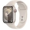 Apple Watch Series 9 (GPS + Cellular), 41mm Starlight Aluminium Case With Starlight Sport Band - S/M