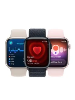 Apple Watch Series 9 (GPS + Cellular), 41mm Starlight Aluminium Case With Starlight Sport Band - S/M -APPLE || PURE2IMPROVE || Sonik Sales Store VPWCG SQ5 0000016239 STARLIGHT SLd1