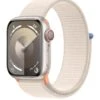 Apple Watch Series 9 (GPS + Cellular), 41mm Starlight Aluminium Case With Starlight Sport Loop