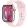 Apple Watch Series 9 (GPS), 45mm Pink Aluminium Case With Light Pink Sport Band