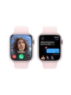 Apple Watch Series 9 (GPS), 45mm Pink Aluminium Case With Light Pink Sport Band -APPLE || PURE2IMPROVE || Sonik Sales Store VPWCL SQ4 0000000063 PINK SLd