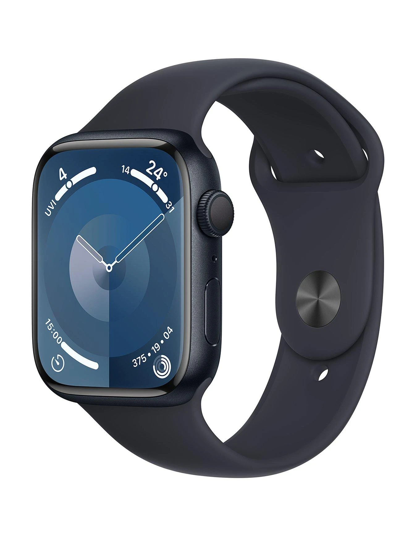 Apple Watch Series 9 (GPS), 45mm Midnight Aluminium Case With Midnight Sport Band 1 Apple Watch Series 9 (GPS), 45mm Midnight Aluminium Case With Midnight Sport Band