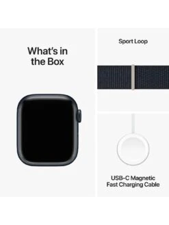 Apple Watch Series 9 (GPS + Cellular), 41mm Midnight Aluminium Case With Midnight Sport Loop 14 Apple Watch Series 9 (GPS + Cellular), 41mm Midnight Aluminium Case With Midnight Sport Loop -APPLE || PURE2IMPROVE || Sonik Sales Store VPWCV SQ7 0000000976 MIDNIGHT SLd3