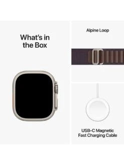 Apple Watch Ultra 2 (GPS + Cellular), 49mm Titanium Case With Indigo Alpine Loop 13 Apple Watch Ultra 2 (GPS + Cellular), 49mm Titanium Case With Indigo Alpine Loop -APPLE || PURE2IMPROVE || Sonik Sales Store VPWD5 SQ7 0000000152 INDIGO SLd3
