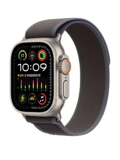 Apple Watch Ultra 2 (GPS + Cellular), 49mm Titanium Case With Blue/Black Trail Loop