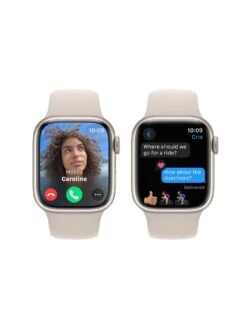 Apple Watch Series 9 (GPS), 41mm Starlight Aluminium Case With Starlight Sport Band -APPLE || PURE2IMPROVE || Sonik Sales Store VPWDE SQ4 0000016239 STARLIGHT SLd
