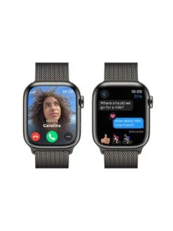 Apple Watch Series 9 (GPS + Cellular), 41mm Graphite Stainless Steel Case With Graphite Milanese Loop -APPLE || PURE2IMPROVE || Sonik Sales Store VPWDI SQ4 0000000527 GRAPHITE SLd