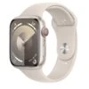 Apple Watch Series 9 (GPS + Cellular), 45mm Starlight Aluminium Case With Starlight Sport Band - S/M