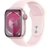 Apple Watch Series 9 (GPS + Cellular), 41mm Pink Aluminium Case With Light Pink Sport Band - S/M