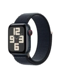 Apple Watch SE (GPS + Cellular, 2023) 40mm Midnight Aluminium Case With Midnight Sport Loop