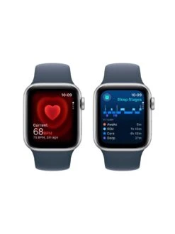 Apple Watch SE (GPS + Cellular, 2023) 40mm Silver Aluminium Case With Storm Blue Sport Band -APPLE || PURE2IMPROVE || Sonik Sales Store VPYTU SQ5 0000000020 BLUE SLd1