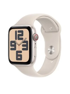 Apple Watch SE (GPS + Cellular, 2023) 44mm Starlight Aluminium Case With Starlight Sport Band