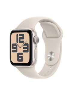 Apple Watch SE (GPS, 2023) 40mm Starlight Aluminium Case With Starlight Sport Band