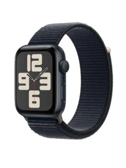 Apple Watch SE (GPS, 2023) 44mm Midnight Aluminium Case With Midnight Sport Loop