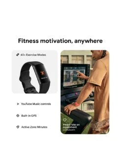 Fitbit Charge 6 - Obsidian Band / Black Aluminum Case -APPLE || PURE2IMPROVE || Sonik Sales Store VQQBE SQ3 0000000004 BLACK SLa