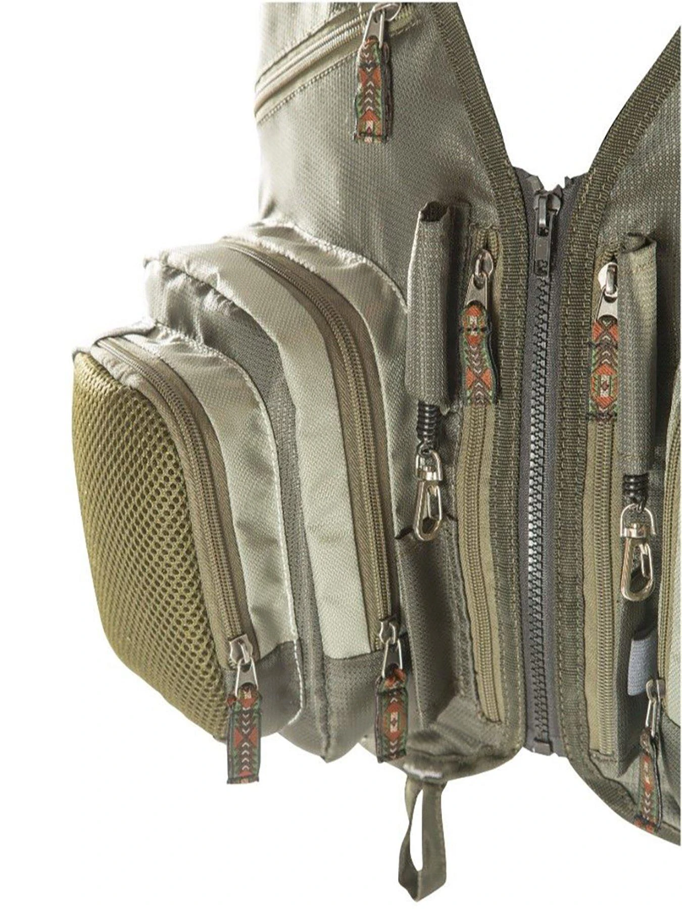 Snowbee Fly Fishing Vest Waistcoat - 2-Tone Sage Green 4 Snowbee Fly Fishing Vest Waistcoat - 2-Tone Sage Green - Image 4