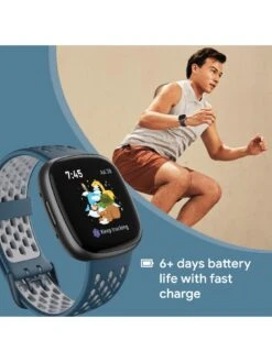 Fitbit Versa 4 (Black/Graphite) With Additional Sports Strap -APPLE || PURE2IMPROVE || Sonik Sales Store VR8FP SQ6 0000000004 BLACK SLd2