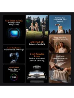 DJI DJI Osmo Pocket 3 -APPLE || PURE2IMPROVE || Sonik Sales Store VSPD2 SQ7 0000000004 BLACK SLd3